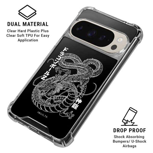 Dragon Ball Z Negative Shenron Google Pixel 9 Pro XL Clear Case